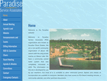 Tablet Screenshot of paradise-service-associates.org